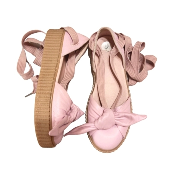 Puma x Fenty by Rihanna Platform Ballerina Shoes Tie Up Sandals - Picture 10 of 10